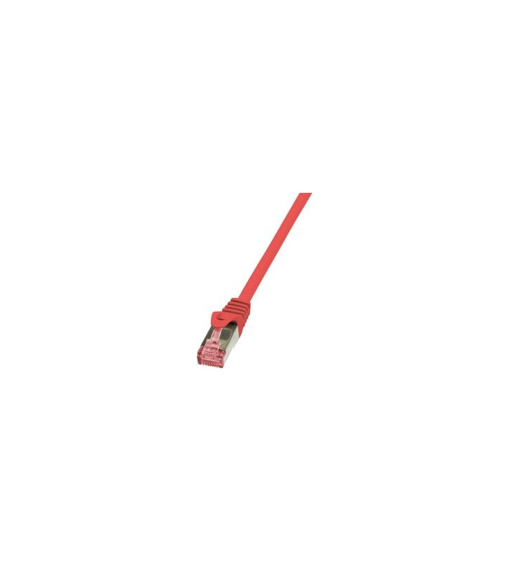 LOGILINK CQ2024S LOGILINK - Patchcord Cablu Cat.6 S/FTP PIMF PrimeLine 0,5m, roșu