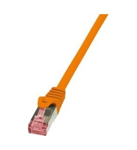 LOGILINK CQ2028S LOGILINK - Patchcord Cablu Cat.6 S/FTP PIMF PrimeLine 0,5m, portocaliu