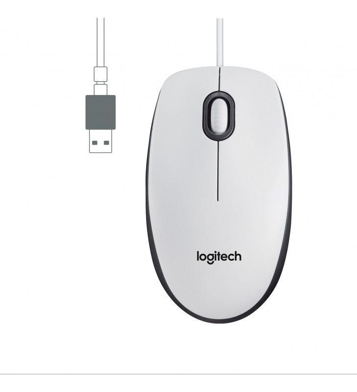Logitech M100 mouse-uri Ambidextru USB Tip-A Optice 1000 DPI