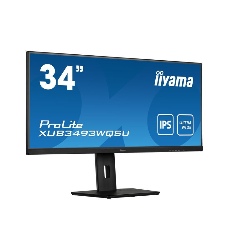 iiyama ProLite XUB3493WQSU-B5 monitoare LCD 86,4 cm (34") 3440 x 1440 Pixel UltraWide Quad HD LED Negru