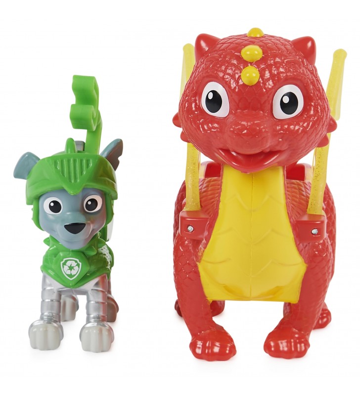 PAW Patrol Rescue Knights Rocky and Dragon Flame Action