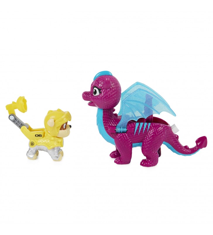 PAW Patrol Rescue Knights Rubble and Dragon Blizzie Action Figures Set