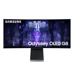 Samsung Odyssey Neo G8 LS34BG850SUXEN monitoare LCD 86,4 cm (34") 3440 x 1440 Pixel UltraWide Quad HD OLED Argint
