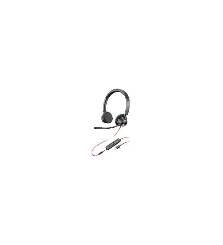 Poly 3325 Blackwire USB-C Stereo Headset w/3.5mm, MS Teams Cert
