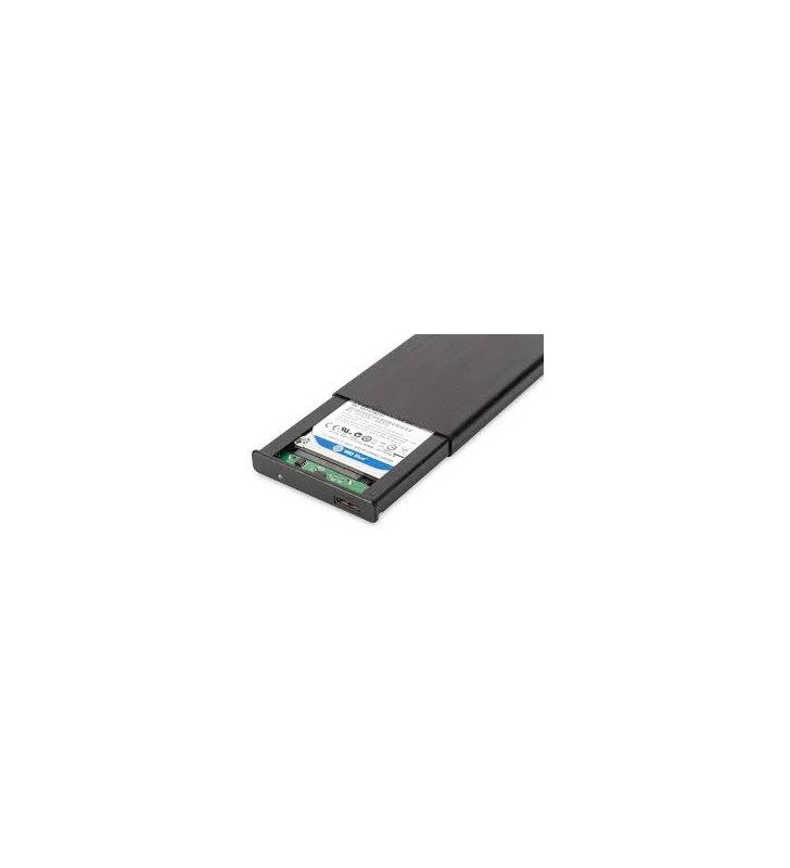 DIGITUS USB 3.0-SATA SSD/HDD Enclosure, 2.5" 9.5 & 7.5 mm SSD/HDD, Aluminum hosuing, w/o PSU