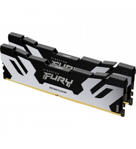 Kit de memorie Kingston FURY DIMM 64GB DDR5-6000 (negru/argintiu, KF560C32RSK2-64, Fury Renegade Silver, XMP)