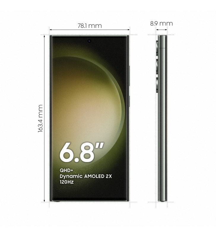 Samsung Galaxy S23 Ultra SM-S918B 17,3 cm (6.8") Dual SIM Android 13 5G USB tip-C 8 Giga Bites 256 Giga Bites 5000 mAh Verde