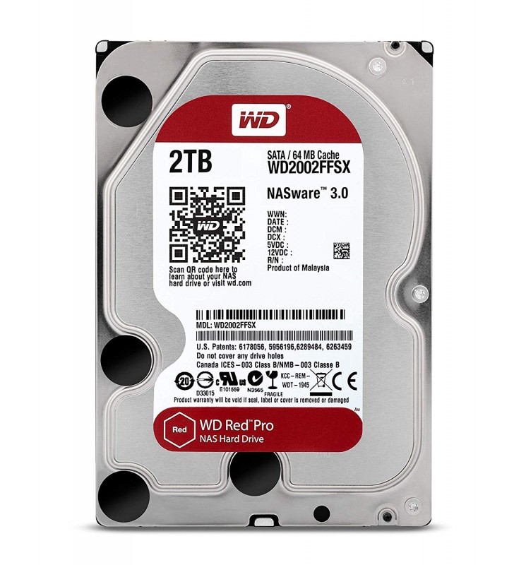 HDD 2TB RED PRO 64MB S-ATA3 "2FFSX" WD "WD2002FFSX "