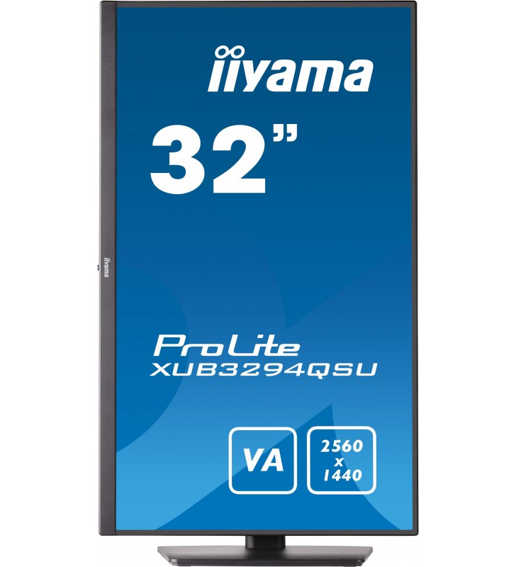 iiyama ProLite XUB3294QSU-B1 monitoare LCD 80 cm (31.5") 2560 x 1440 Pixel Wide Quad HD Negru