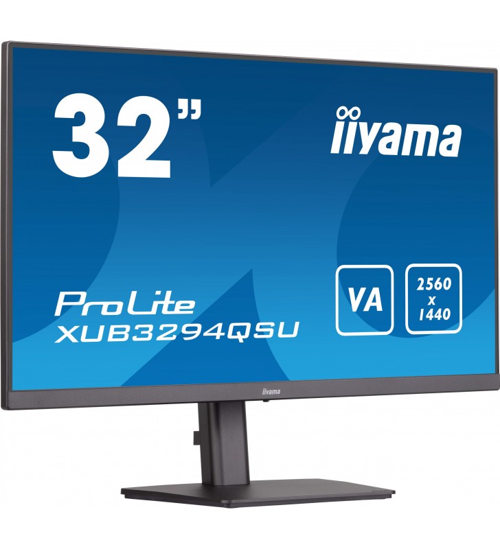 iiyama ProLite XUB3294QSU-B1 monitoare LCD 80 cm (31.5") 2560 x 1440 Pixel Wide Quad HD Negru
