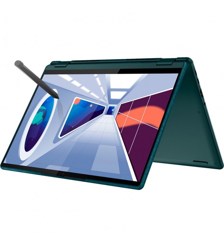 Laptop Lenovo Yoga 6 (83B2001SGE). (verde închis, Windows 11 Home pe 64 de biți, SSD de 512 GB)