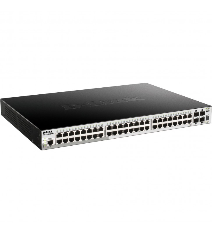 D-Link DGS-1510-52XMP/E, comutatoare (48 x RJ-45 Gbit/s, 4 x SFP+)