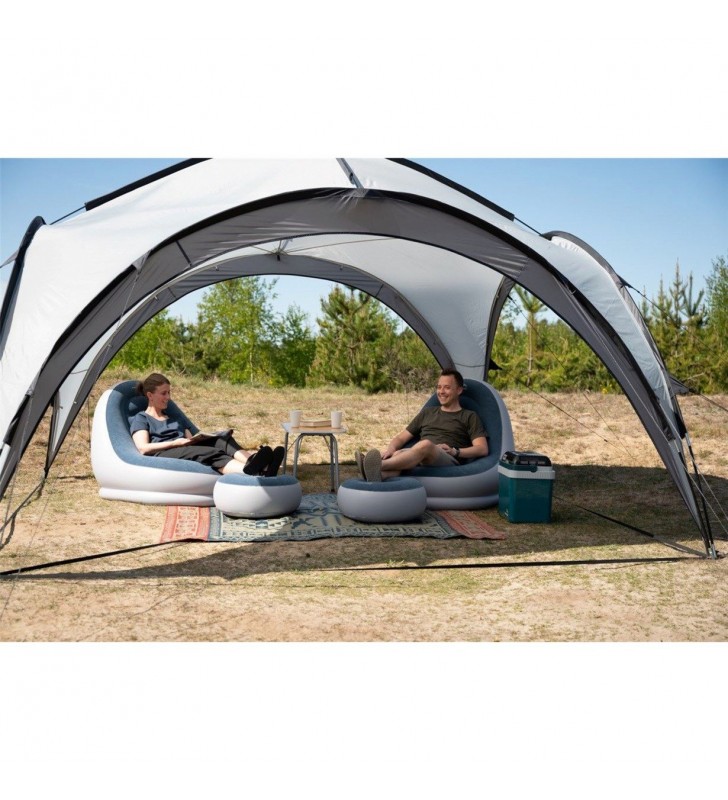 Adăpost de tabără de cort cu dom de tabără ușoară (gri, model 2023)