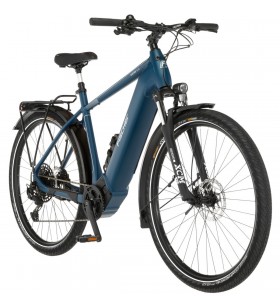 Bicicleta FISCHER Viator 8.0i (2023), pedelec (albastru, cadru de 28", 55 cm)