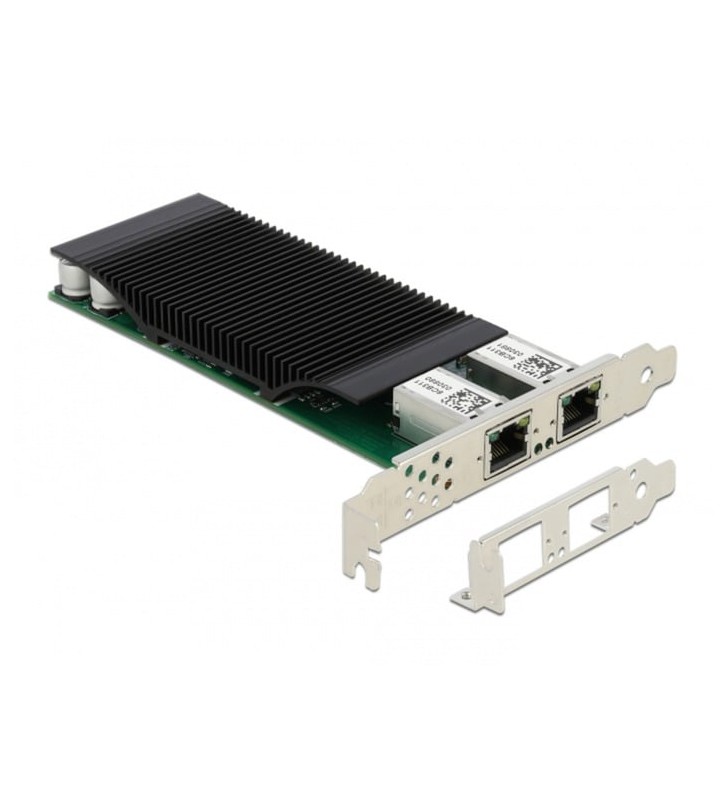 Placă DeLOCK PCI Express x4 2 x RJ45 Gigabit LAN PoE+ i350, adaptor LAN