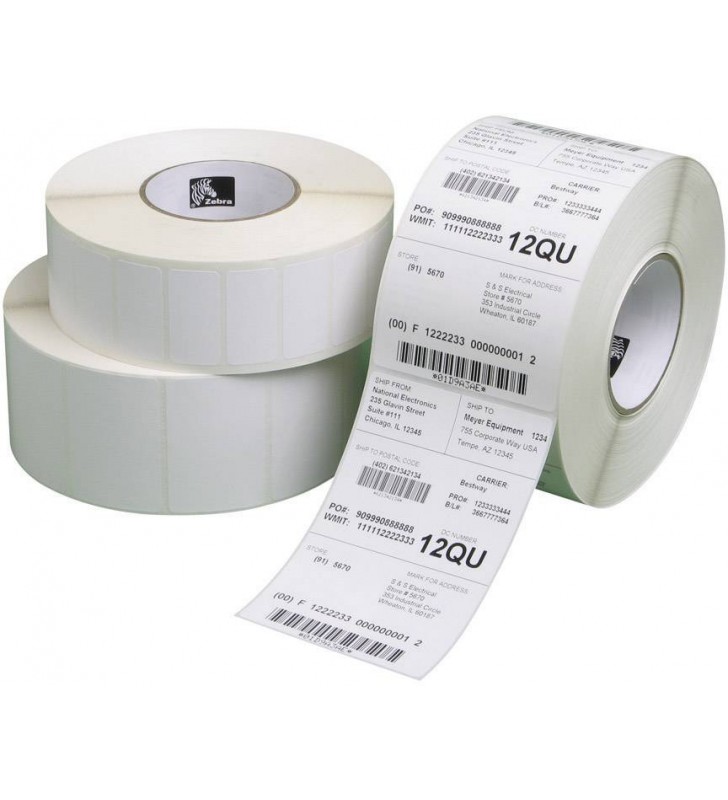 Label, Paper, 31x25mm Thermal Transfer, Z-Select 2000T, Coated, Permanent Adhesive, 25mm Core, Perforation