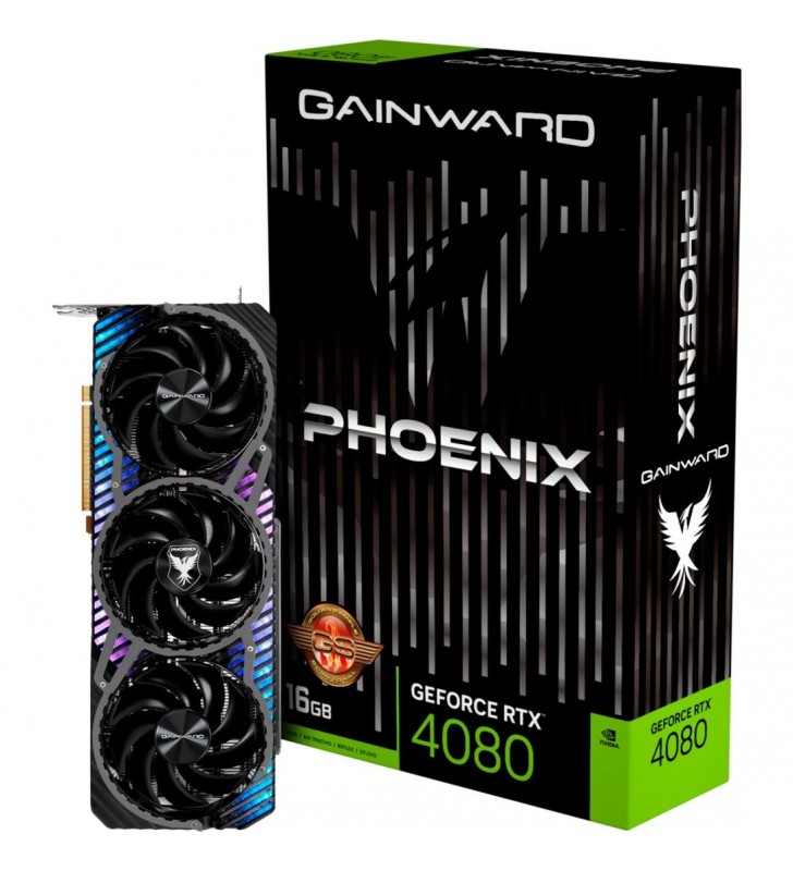 Gainward GeForce RTX 4080 Phoenix GS, placă grafică (DLSS 3, 3x DisplayPort, 1x HDMI 2.1)
