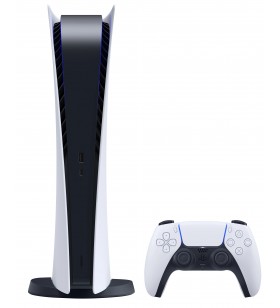 Sony PlayStation 5 Digital Edition 825 Giga Bites Wi-Fi Negru, Alb