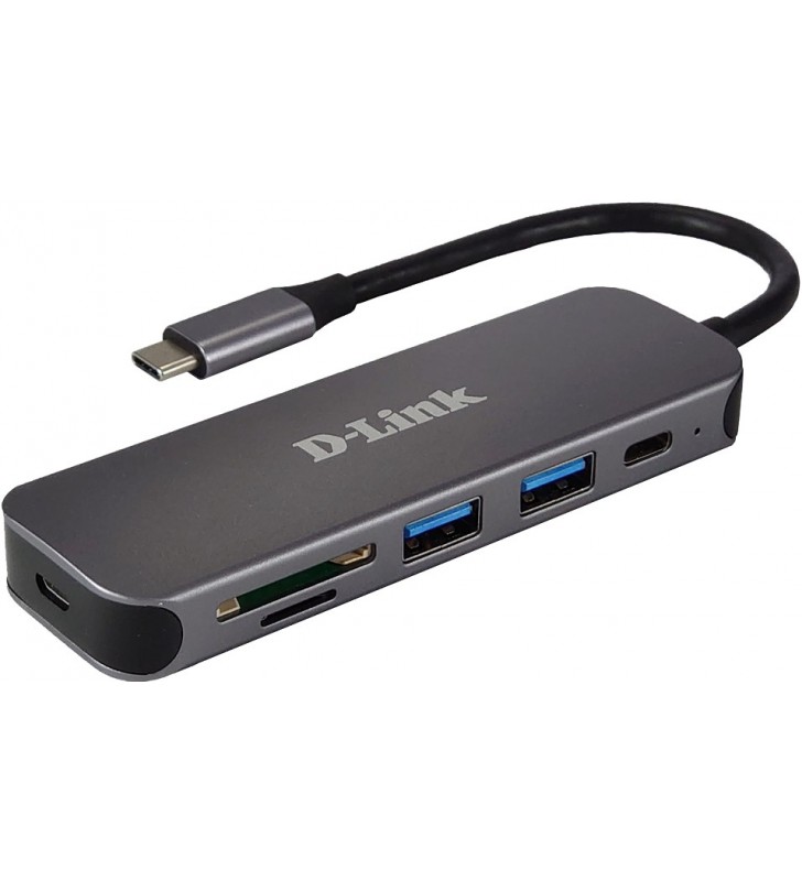 D-Link DUB-2325 USB tip-C 5000 Mbit/s Gri