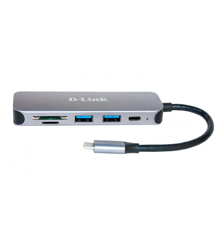 D-Link DUB-2325 USB tip-C 5000 Mbit/s Gri