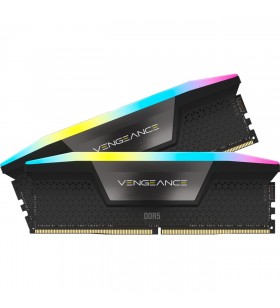Corsair DIMM 64 GB DDR5-6000 (2x 32 GB) kit dual, memorie (negru, CMH64GX5M2B6000C30, Vengeance RGB, INTEL XMP)