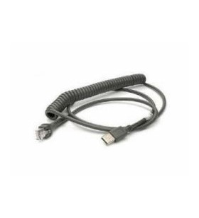CABLE SHIELDED USB SERIES A/12IN COILED BC1.2 -30C