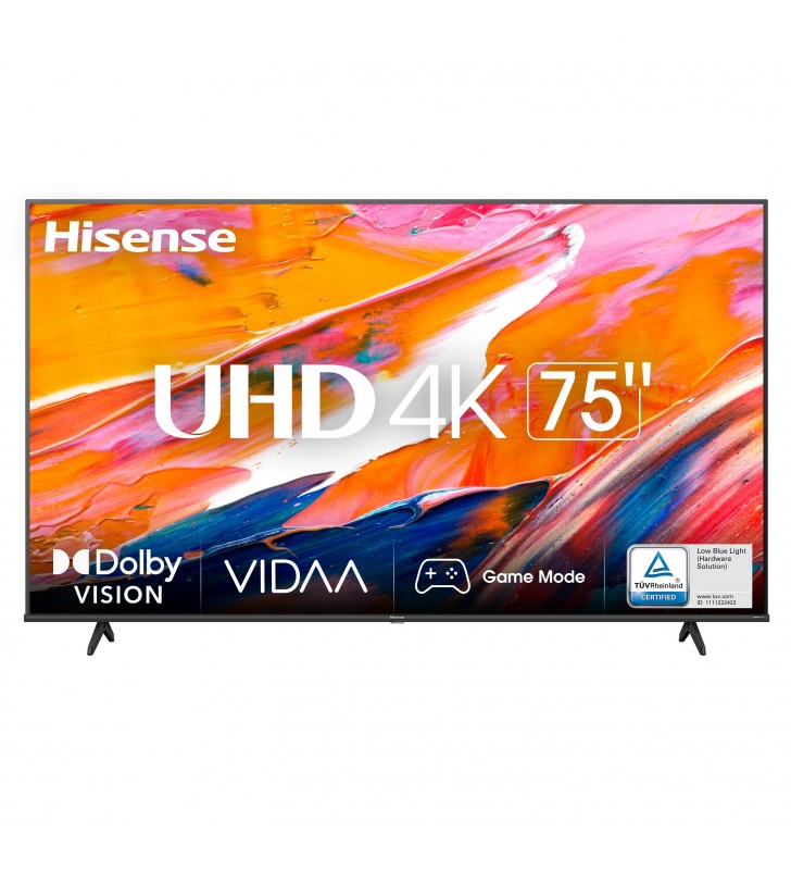 Hisense 75A6K televizor 190,5 cm (75") 4K Ultra HD Smart TV Wi-Fi Negru