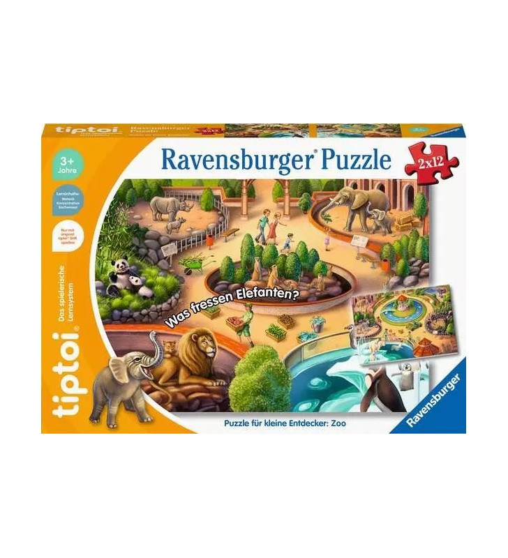 Ravensburger tiptoi 00138 puzzle-uri Puzzle (cu imagine) fierăstrău 12 buc. Desene animate