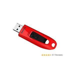 ULTRA 64 GB USB FLASH DRIVE/USB 3.0 UP TO 100MB/S READ RED