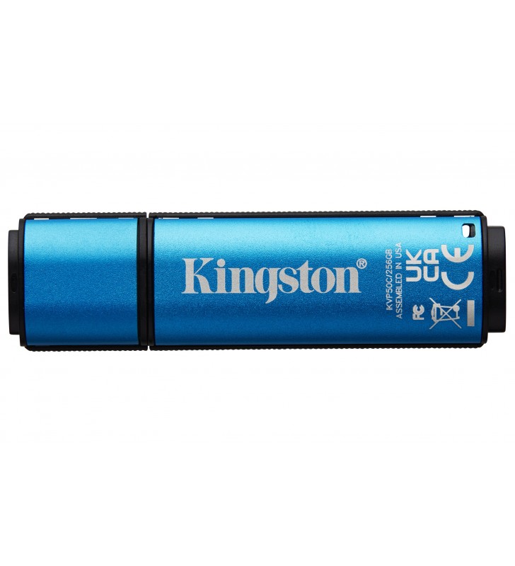Kingston Technology IronKey Vault Privacy 50 memorii flash USB 16 Giga Bites USB tip-C 3.2 Gen 1 (3.1 Gen 1) Negru, Albastru
