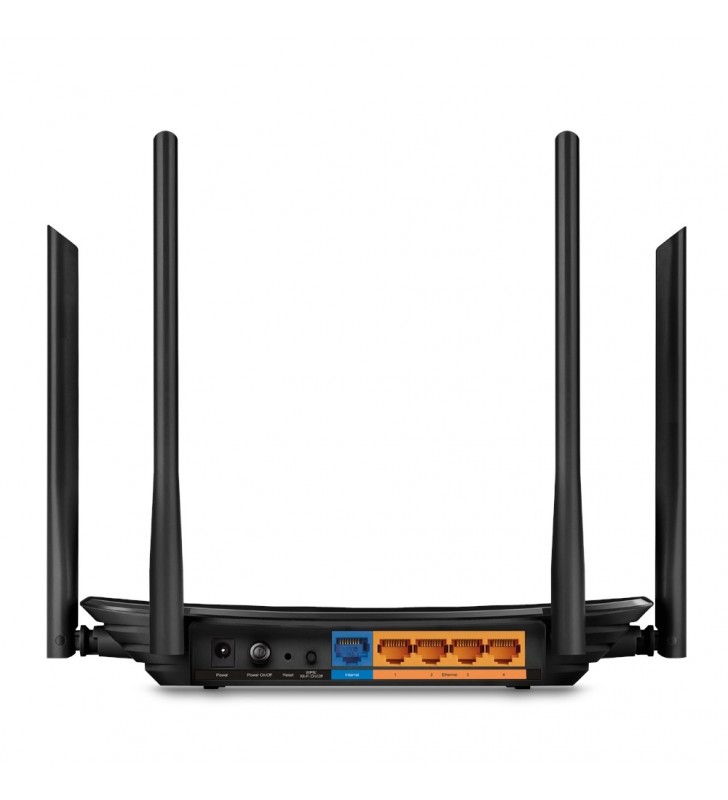 TP-LINK Archer C6 router wireless Bandă dublă (2.4 GHz/ 5 GHz) Fast Ethernet Alb