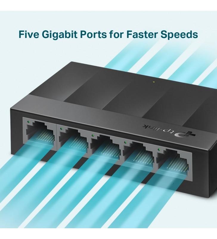 TP-LINK LS1005G switch-uri Gigabit Ethernet (10/100/1000) Negru
