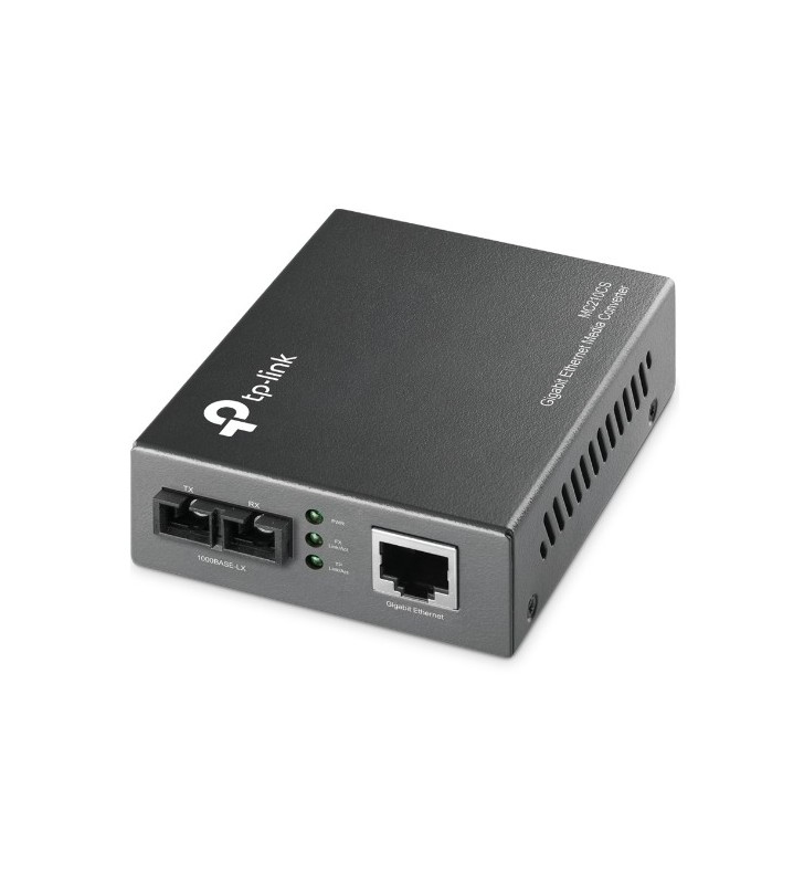 TP-LINK MC210CS convertoare media pentru rețea 1000 Mbit/s 1310 nm Monomodală Negru