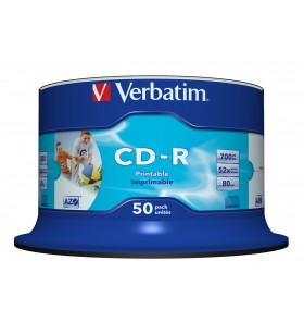 Verbatim CD-R AZO Wide Inkjet Printable no ID 700 Mega bites 50 buc.