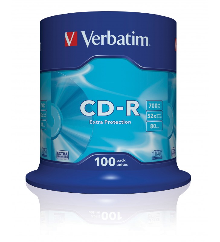 Verbatim CD-R Extra Protection 700 Mega bites 100 buc.