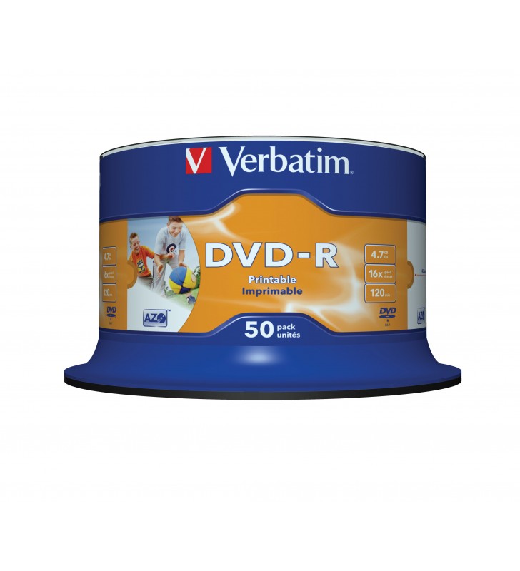 Verbatim 43533 DVD-uri blank 4,7 Giga Bites DVD-R 50 buc.