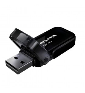 USB 2.0 ADATA  32GB, cu capac pliabil, Black "AUV240-32G-RBK" (include timbru verde 0.01 lei)