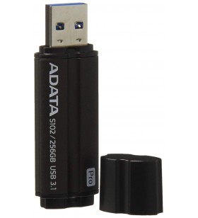 USB 3.1 ADATA 256GB, carcasa din aluminiu, Grey, "S102 Pro" "AS102P-256G-RGY"(include timbru verde 0.01 lei)