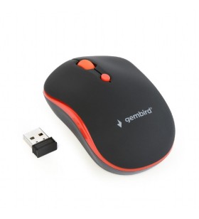 Wireless optical mouse, black/red "MUSW-4B-03-R"