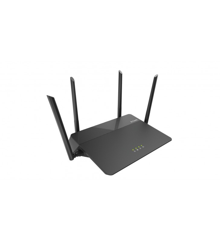 D-Link EXO AC1900 MU-MIMO router wireless Bandă dublă (2.4 GHz  5 GHz) Gigabit Ethernet Negru