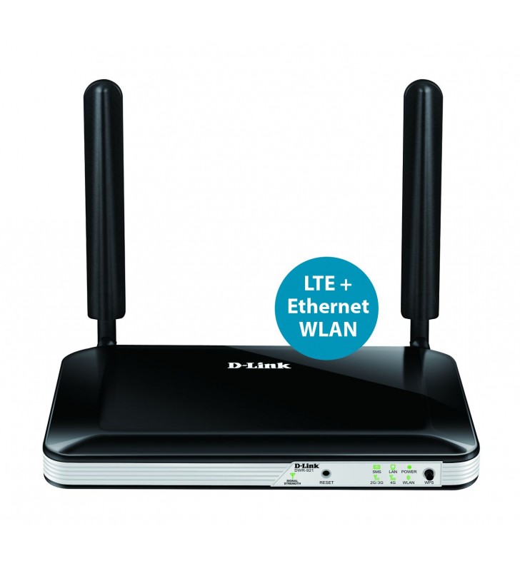 D-Link DWR-921 router wireless Fast Ethernet 3G 4G Negru, Alb