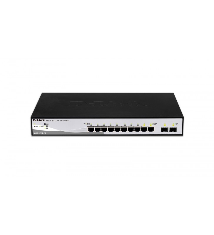 D-Link DGS-1210-10 switch-uri Gestionate L2 Gigabit Ethernet (10 100 1000) Negru, Gri 1U