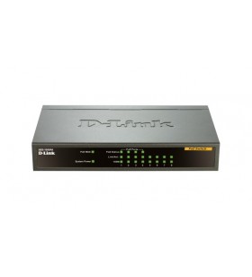 D-Link DES-1008PA switch-uri Fara management Fast Ethernet (10/100) Negru Power over Ethernet (PoE) Suport