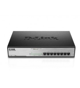 D-Link DGS-1008MP switch-uri Fara management Gigabit Ethernet (10/100/1000) Negru 1U Power over Ethernet (PoE) Suport