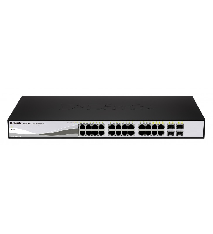 D-Link DGS-1210-24P switch-uri L2 Gigabit Ethernet (10 100 1000) Negru