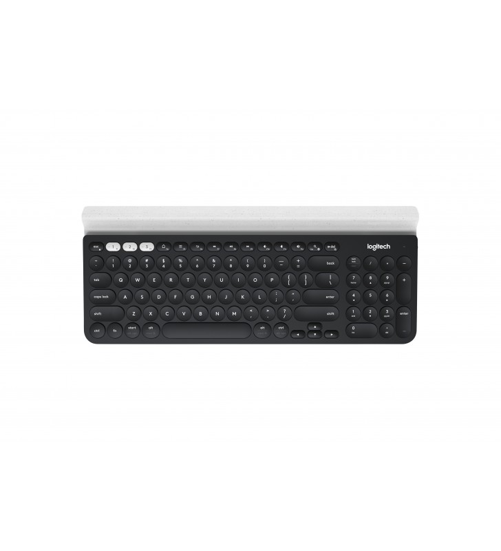 Logitech K780 tastaturi RF Wireless + Bluetooth QWERTY US International Negru, Alb