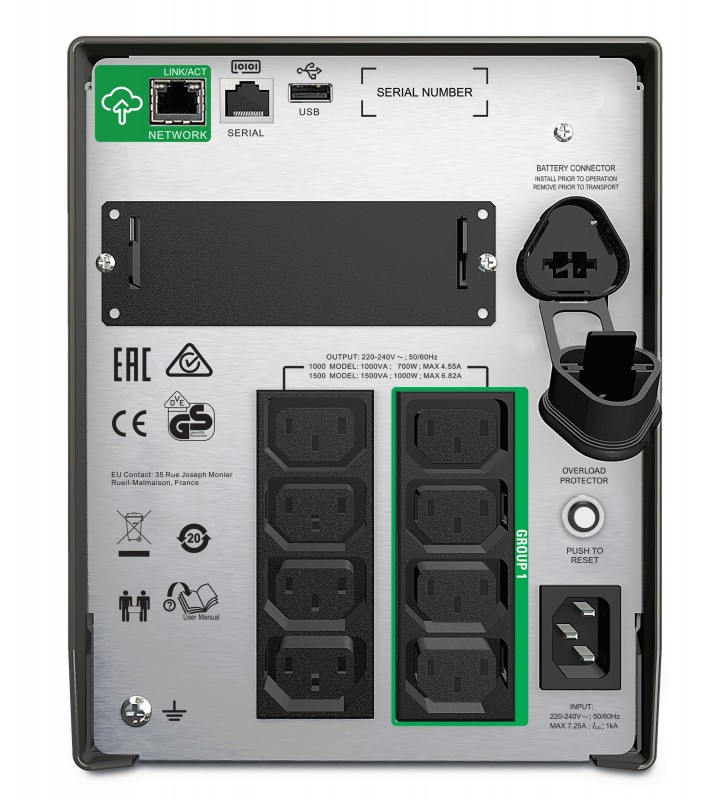APC SMT1000IC surse neîntreruptibile de curent (UPS) Line-Interactive 1000 VA 700 W 8 ieșire(i) AC