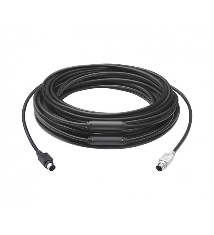 Logitech 939-001490 cabluri PS/2 15 m 6-p Mini-DIN Negru