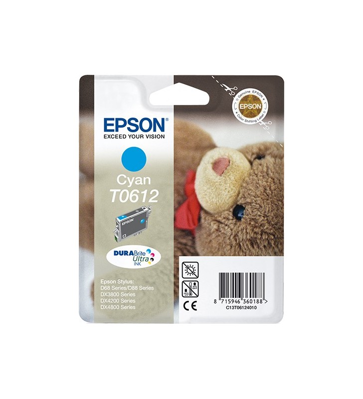 Epson Teddybear Cartuş Cyan T0612 DURABrite Ultra Ink