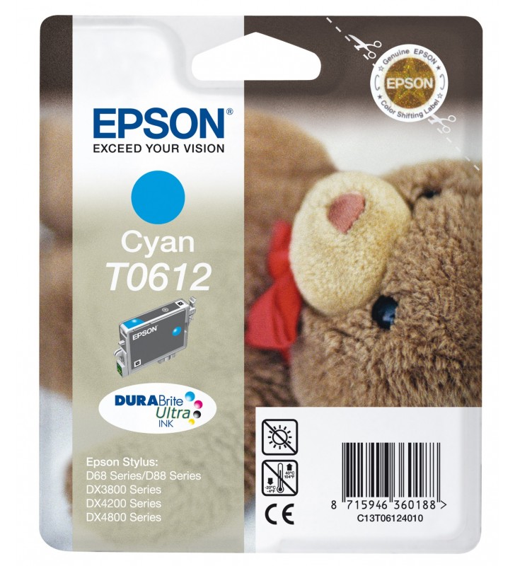 Epson Teddybear Cartuş Cyan T0612 DURABrite Ultra Ink